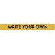 Write Your Own